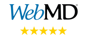 WebMD five star rating badge for Mossuto Chiropractic